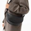 imageBERLINER BAGS Premium Genuine Leather Crescent Bag Luna Crossbody Bags for Women Travel Sling BagBlack