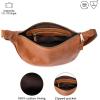 imageBERLINER BAGS Premium Genuine Leather Crescent Bag Luna Crossbody Bags for Women Travel Sling BagBrown