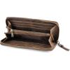 imageBERLINER BAGS Vintage Genuine Leather Wallet Palma RFID Blocking Credit Card Holder Slim Womens Wallet Zip Around Wallet for 14 Cards Bills Coins ID Window  Dark GreyEarth