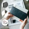 imageBERLINER BAGS Vintage Genuine Leather Wallet Palma RFID Blocking Credit Card Holder Slim Womens Wallet Zip Around Wallet for 14 Cards Bills Coins ID Window  Dark GreyDark Grey