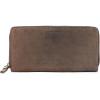 imageBERLINER BAGS Vintage Genuine Leather Wallet Margo RFID Blocking Credit Card Holder Slim Womens Wallet Zip Around Wallet for 13 Cards and ID window Bills Coins  BrownEspresso