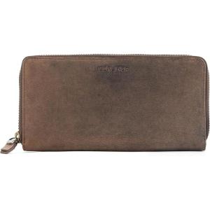 imageBERLINER BAGS Vintage Genuine Leather Wallet Margo RFID Blocking Credit Card Holder Slim Womens Wallet Zip Around Wallet for 13 Cards and ID window Bills Coins  BrownEspresso