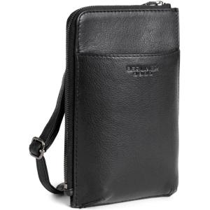 imageBERLINER BAGS Genuine Leather Cell Phone Purse Kim Small Crossbody Bags for Women Phone WalletBlack