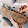 imageBERLINER BAGS Vintage Leather Pencil Case Pen Pouch for Work and University for Men and WomenWalnut