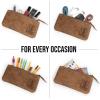 imageBERLINER BAGS Vintage Leather Pencil Case Pen Pouch for Work and University for Men and WomenWalnut