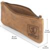 imageBERLINER BAGS Vintage Leather Pencil Case Pen Pouch for Work and University for Men and WomenWalnut