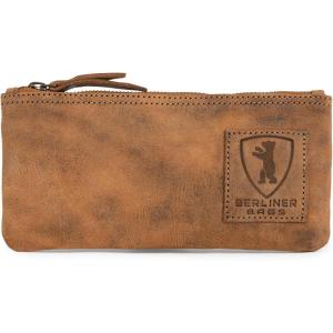 imageBERLINER BAGS Vintage Leather Pencil Case Pen Pouch for Work and University for Men and WomenWalnut