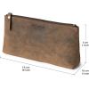 imageBERLINER BAGS Premium Genuine Leather Makeup Bag Anna Cosmetic Bag for Purse Travel and Cosmetics Pouch with Zipper for Women  BlackEspresso
