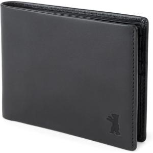 imageBERLINER BAGS Premium Genuine Leather Wallet for Men Lincoln RFID Blocking Bifold Front Pocket Slim Wallet 10 Card Holder 2 Bills Compartment 1 Gift Box  Black