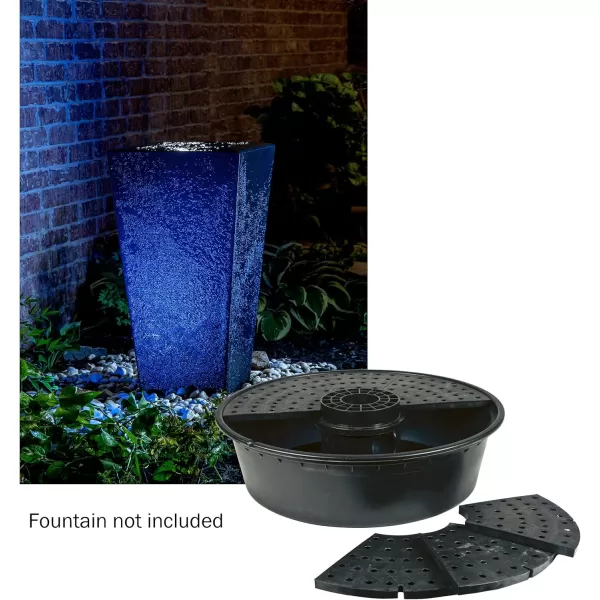 Little Giant DFB36 36-Inch Disappearing Water Fountain Basin, Supports Up to 2,000 lbs., Black, 566517