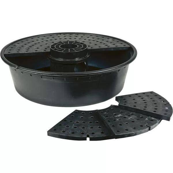 Little Giant DFB36 36-Inch Disappearing Water Fountain Basin, Supports Up to 2,000 lbs., Black, 566517