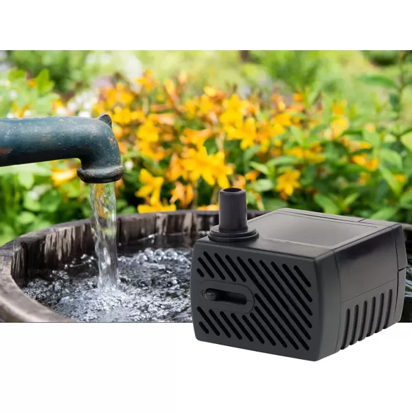 Little Giant PES-1000-PW 115-Volt, 1150 GPH Magnetic Drive Fountain/Pond Pump with 15-Ft. Cord, Black, 566722