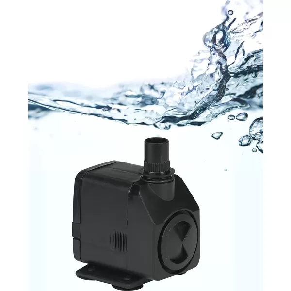 Little Giant PES-1000-PW 115-Volt, 1150 GPH Magnetic Drive Fountain/Pond Pump with 15-Ft. Cord, Black, 566722