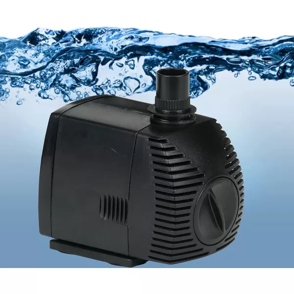 Little Giant PES-1000-PW 115-Volt, 1150 GPH Magnetic Drive Fountain/Pond Pump with 15-Ft. Cord, Black, 566722