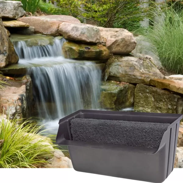 Little Giant SPW10 Spillway for Streams or Pond Waterfalls, 10-Inch, Maximum 1000 GPH, Black, 517202