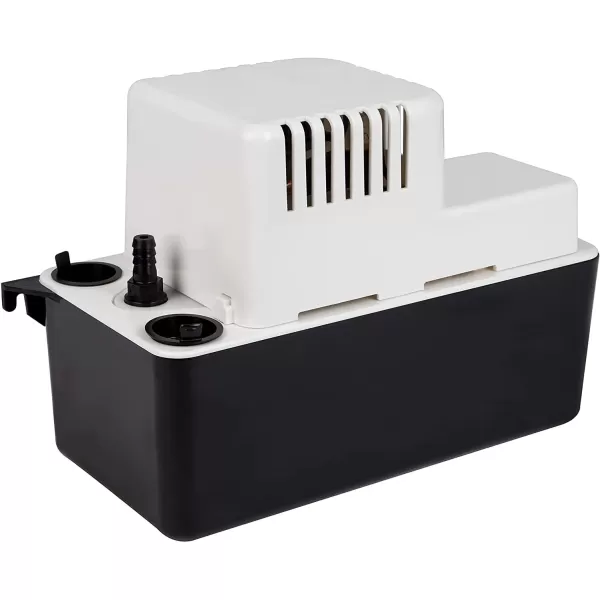 Little Giant VCMA-15ULS 115 Volt, 65 GPH, 1/50 HP Automatic Condensate Removal Pump with Safety Switch, White/Black, 554405