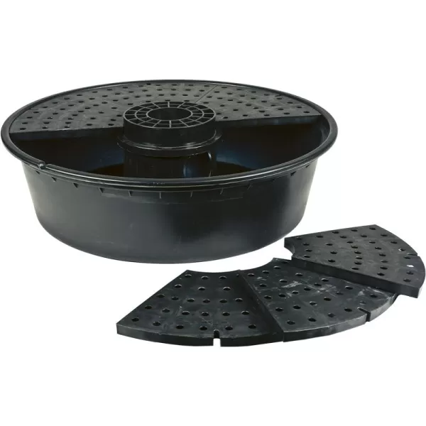 Little Giant DFB36 36-Inch Disappearing Water Fountain Basin, Supports Up to 2,000 lbs., Black, 566517