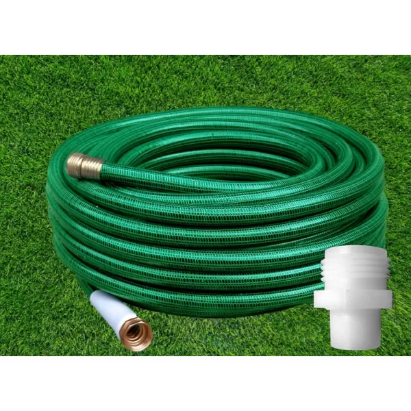Little Giant GH-1, 1-Inch MNPT x 3/4-inch Male GHT Garden Hose Reducer/Adapter for Utility, Pond or Hydroponic Pumps with 1-inch FNPT discharge, Black, 599030)