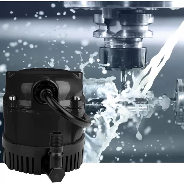 Little Giant #1 115 Volt, 1/150 HP, 205 GPH Direct Drive Small Submersible Fountain Pump with 6-foot cord, Black, 501004