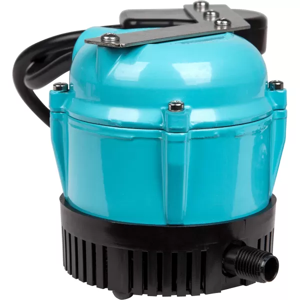 Little Giant 1-ABS 115-Volt, 1/150 HP, 205 GPH Shallow Pan Condensate Removal Pump for portable air conditioners, dehumidifiers, with Collection Tank, Blue, 550522