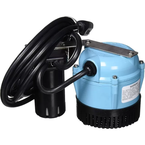 Little Giant 1-ABS 115-Volt, 1/150 HP, 205 GPH Shallow Pan Condensate Removal Pump for portable air conditioners, dehumidifiers, with Collection Tank, Blue, 550522