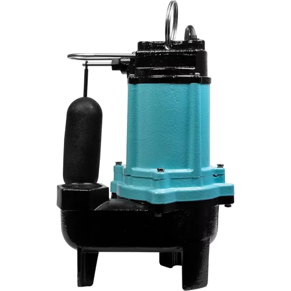 Little Giant 10SC-CIM 115 Volt, 1/2 HP, 7200 GPH Cast Iron Manual Submersible Sewage/Effluent Pump with 20-Ft. Cord , Blue, 511432