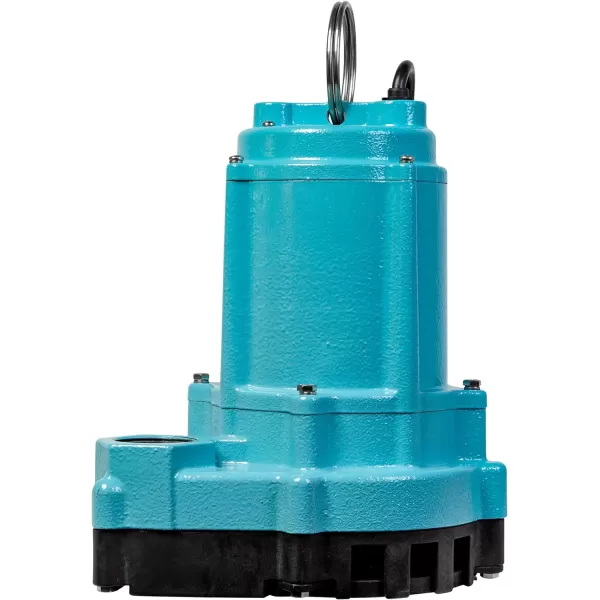 Little Giant 9EC-CIA-RF 115 Volt, 4/10 HP, 4200 GPH Automatic Cast Iron Sump/Effluent Pump with Piggyback Float Switch and 20-Ft. Cord, Blue, 509801