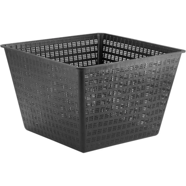 Little Giant 566556 UPB-1212-PW Square Aquatic Plant Basket for Ponds, 11.35 inches Square x 7.35 inches high, Black, 566556)