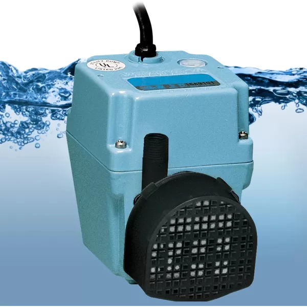 Little Giant 2E-38NT 115 Volt, 300 GPH, 1/40 HP, Manual, In-line/Submersible Small Oil-filled Aluminum Pump with 10-Ft. Cord, Blue, 502286