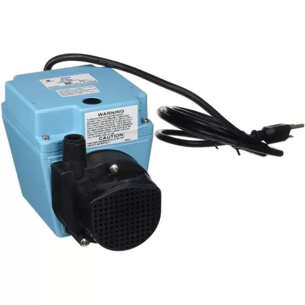 Little Giant 3E-12N, 115-Volt, 1/15 HP 500 GPH Oil-filled Direct Drive In-Line or Submersible Pump with 6-ft. Cord, Blue, 503103