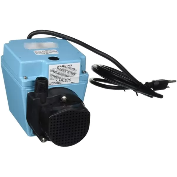 Little Giant 3E-12N, 115-Volt, 1/15 HP 500 GPH Oil-filled Direct Drive In-Line or Submersible Pump with 6-ft. Cord, Blue, 503103