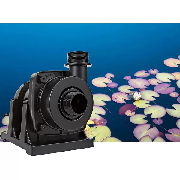 Little Giant FP3 115-Volt, 3200 GPH Wet Rotor Submersible or Inline Pond/Fountain Pump with 26-Ft. Cord, Black, 566134