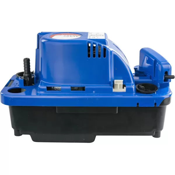 Little Giant VCMX-20ULST 115 Volt, 1/30 HP, 84 GPH Automatic Condensate Removal Pump, 6-Ft. Power Cord, Safety Switch, 20-ft. 3/8-inch Tubing, Blue, 554550