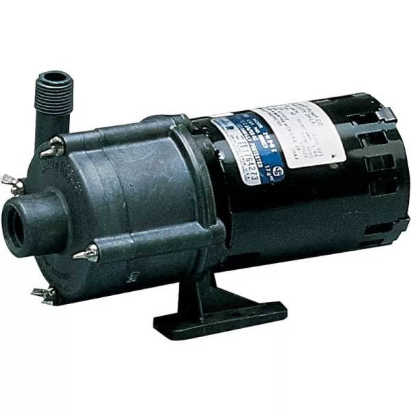 Little Giant 2-MD-HC 230 Volt, 1/30 HP, 510 GPH Magnetic Drive Highly Corrosive Chemical Transfer Pump, 6-Ft. Cord , Black 580613