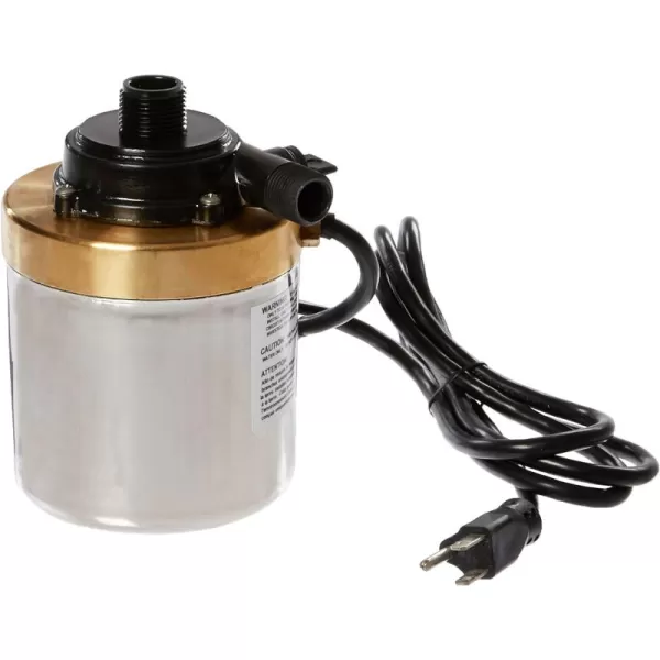 Little Giant 517008 Stainless Steel 900GPH Pump with 6-Feet Cord