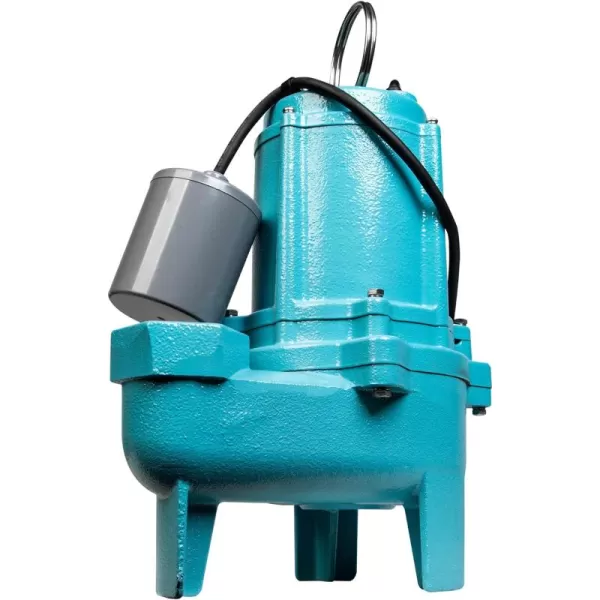 Little Giant 9SC-CIA-SFS 115 Volt, 4/10 HP, 6000 GPH Epoxy-Coated Cast Iron Submersible Sewage Pump with Integral Snap-Action Float Switch, 20-Ft. Cord, Blue, 509411