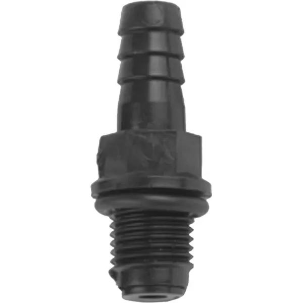 Little Giant CV-10 Check Valve for the following Little Giant Series Condensate Pumps - VCC, VCMA, VCL-14 and VCL-24, 1/4-inch MNPT x 3/8-inch Barbed, Black, 599065