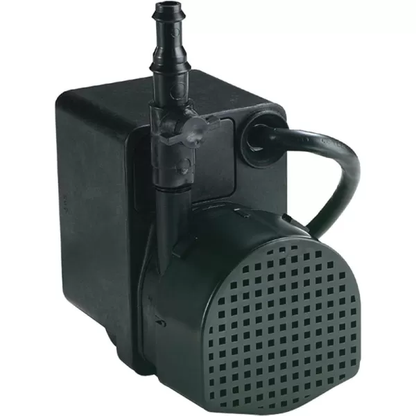 Little Giant PE-2H-PW 115 Volt, 1/40 HP, 300 GPH Epoxy Encapsulated Direct Drive Submersible Pump with 6-Ft. Cord and Flow Control Valve, Black, 566609