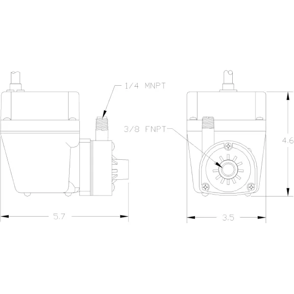 imageLittle Giant 2ENDVR 115 Volt 140 HP 300 GPH Double Seal Acidic Pump with 6 Ft Cord Blue 502303