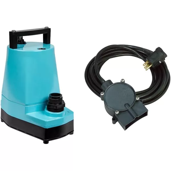 imageLittle Giant 5MSP 115Volt 16 HP 1200 GPH Aluminum Manual Utility Pump 10Ft Cord Blue 505000Manual Utility  1500 GPH  25 Ft Cord