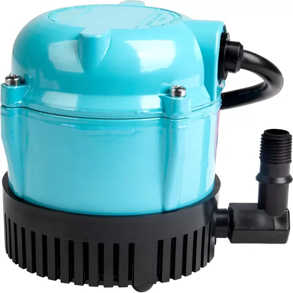 imageLittle Giant 1AA18 115 Volt 1200 HP 170 GPH Small Submersible Permanently Oiled Pump for Fountains Water Displays and Air Conditioners 18Foot Cord Blue 500500Pump  WATERPUMP 92010