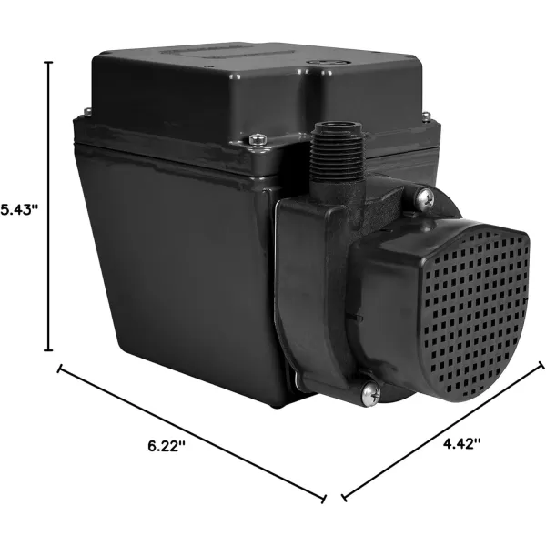 imageLittle Giant 3E12N 115Volt 115 HP 500 GPH Oilfilled Direct Drive InLine or Submersible Pump with 6ft Cord Blue 50310315Ft Cord