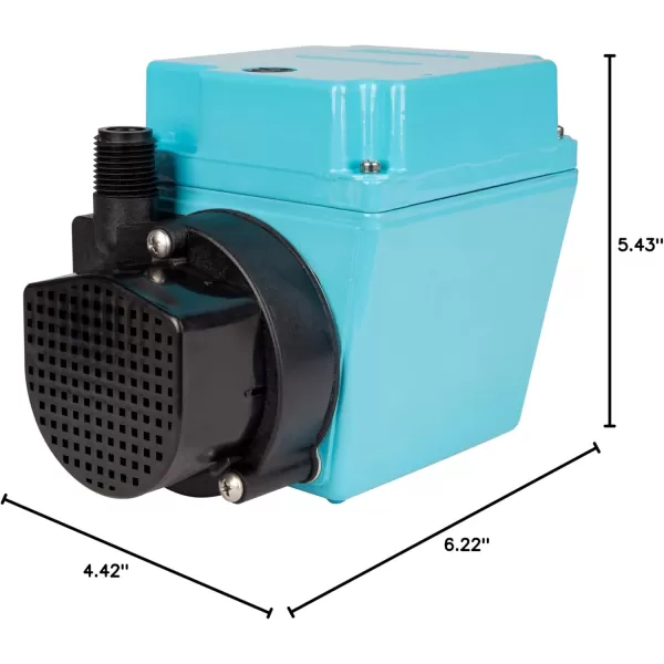 imageLittle Giant 3E12N 115Volt 115 HP 500 GPH Oilfilled Direct Drive InLine or Submersible Pump with 6ft Cord Blue 5031036Ft Cord