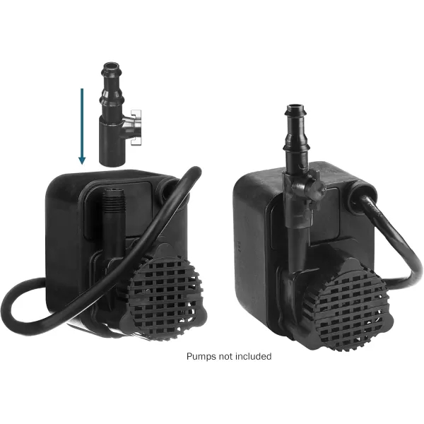 imageLittle Giant 566228 14inch Slip Fit Pump Flow Control Valve Accepts 38inch and 12inch Tubing Black FC14