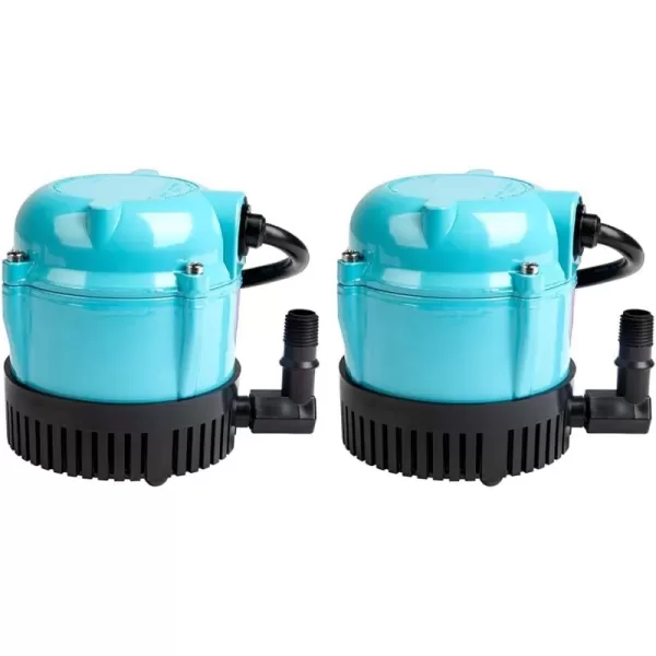 imageLittle Giant 1AA18 115 Volt 1200 HP 170 GPH Small Submersible Permanently Oiled Pump for Fountains Water Displays and Air Conditioners 18Foot Cord Blue 500500Pump  WATERPUMP 501003