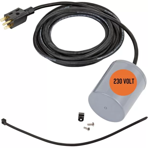 imageLittle Giant RFSN10 115Volt Maximum 13Amp  12 HP Pump Down Piggyback Tethered Float Switch for Pond Sump Sewage or Effluent Systems 20ft Cord Grey 59921015 Cord  230V Plug  Max 1 HP