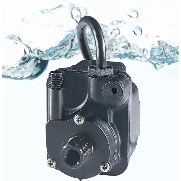 imageLittle Giant 1EA42 115 Volt 1125 HP 170 GPH Dual Purpose  Inline or Submersible Small EpoxyEncapsulated Pump with 10 ft Cord Black 518087