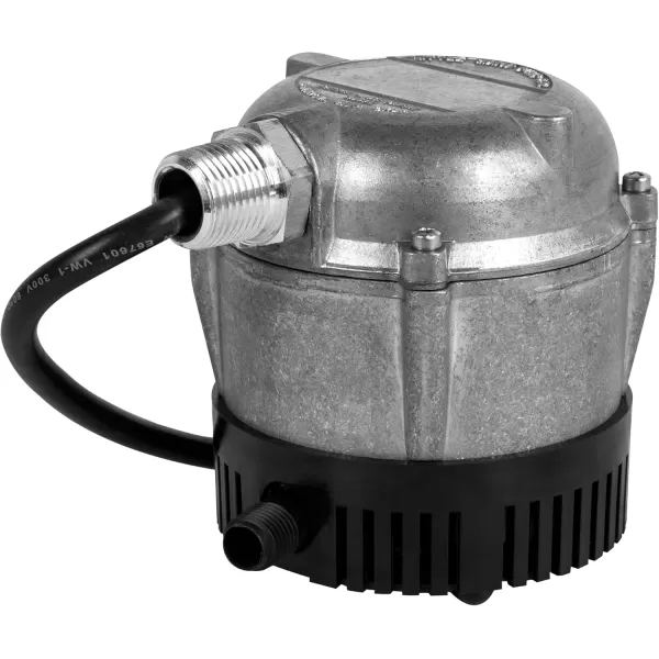 imageLittle Giant 1YS 230 Volt 1150 HP 205 GPH Cast Aluminum Submersible Parts Washer Pump for Unheated Stoddard Solvent or Deodorized Kerosene with 6Ft Power Cord Plugless Grey 501036