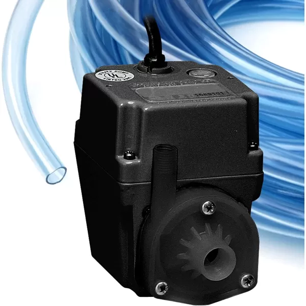 imageLittle Giant 2E38NWG InlineSubmersible 300 GPH 140 HP 115 Volt Manual Small Oilfilled Aluminum Pump with 15ft Cord Black 50237515 Ft Cord