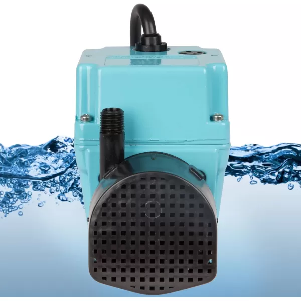 imageLittle Giant 2E38NY 230 Volt 300 GPH 140 HP Manual InlineSubmersible Small Oilfilled Aluminum Pump with 12ft Cord Plugless Blue 502216230Volt  12Ft Cord Plugless